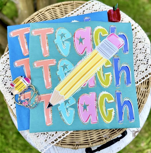Teach Stacked with Pencil