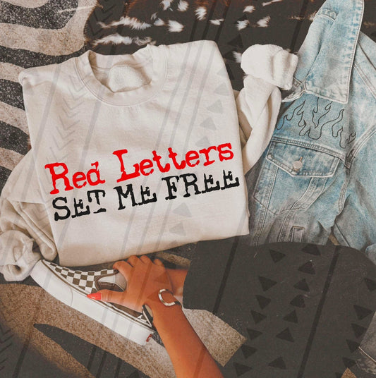 Red Letters Set Me Free